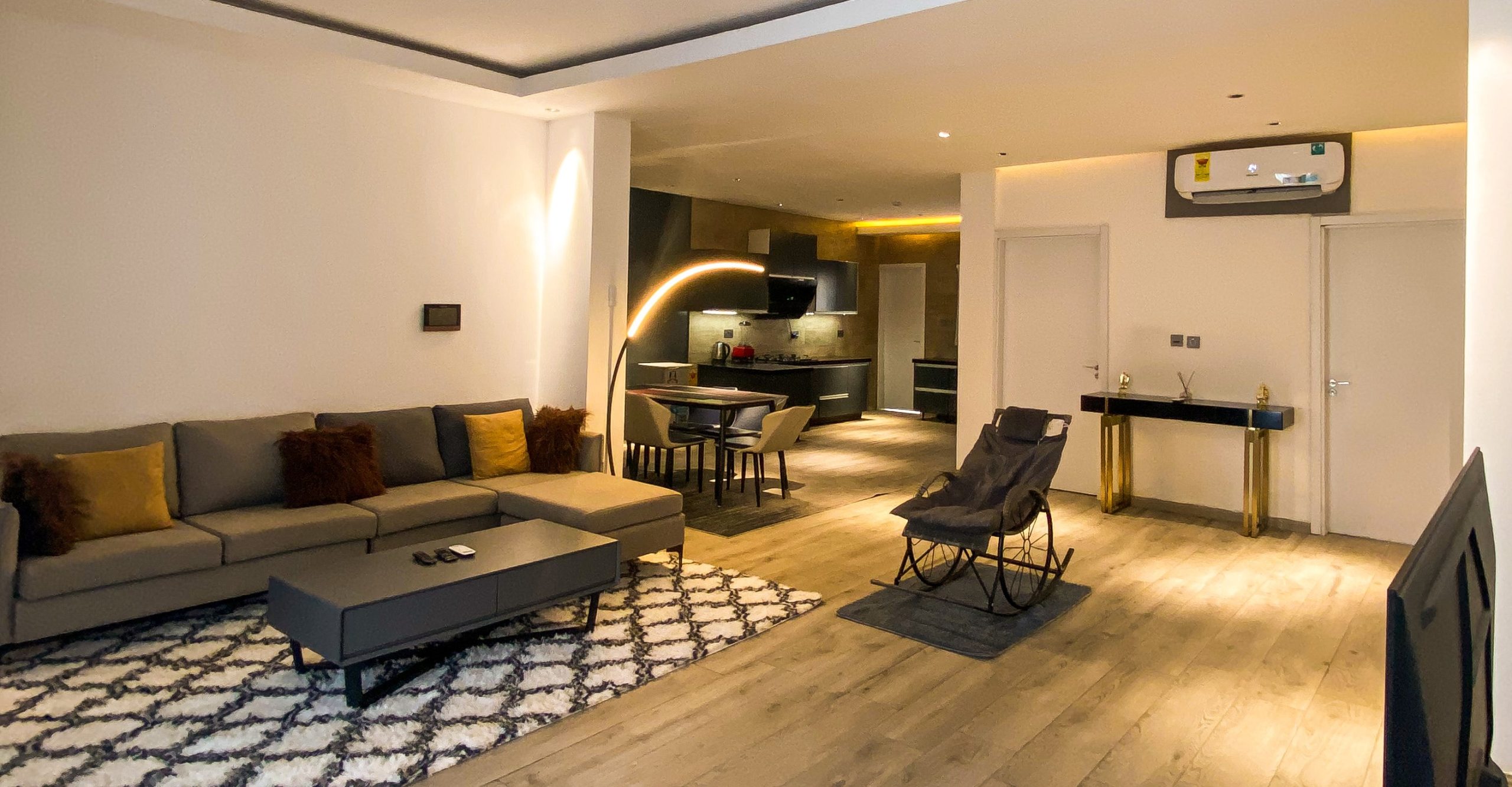 Furnished apartment living room